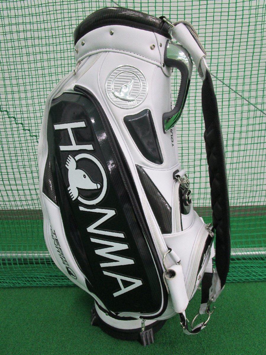 HONMA キャディバッグ 谷原秀人選手サイン入り 谷原秀人プロ使用超限定モデル ブリーフィング ホンマ キャディバッグ