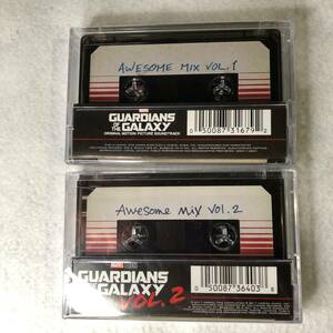 新品カセット Guardians Of The Galaxy: Awesome Mix Vol. 1 & 2 マーベル US盤 ガーディアンズ・オブ・ギャラクシー
