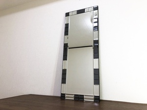 壁掛けミラー　モダンスタイル立体鏡面フレーム鏡　ウォールミラー　縦・横置きおしゃれ鏡