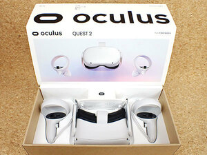 【中古】Oculus Quest 2 64GB KW49CM 完全ワイヤレス オールインワン VRヘッドセット オキュラスクエスト2(NAA536-1)
