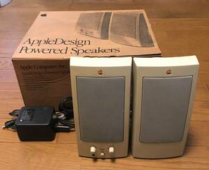 Apple Design Powered Speakers レインボー アップル スピーカー 元箱 ACアダプター ワンオーナー