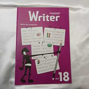 zaa-417♪英語教材 Grapeseed 『Writer』unit-18　4歳から小学生のための英語学習カリキュラムGrapeSEED（グレープシード）