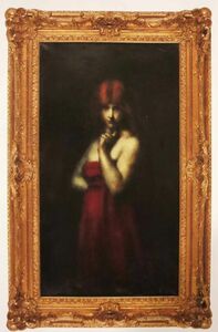 【真作】ジャン＝ジャック・エンネル 油彩画40号 19世紀フランスアカデミーを代表する巨匠 作品証明書付 貴重な大作