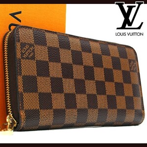 ★極美品★ ルイヴィトン Louis Vuitton ダミエ ジッピーウォレット 財布 本物 美品 1円 N60015 定価約10万 R22111001