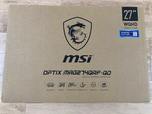 MSI OPTIX MAG274QRF-QD 美品 27インチ ゲーミングモニター
