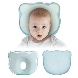 ベビー枕 赤ちゃん枕 新生児 絶壁防止 カバー付き 低反発ピロー 綿100%