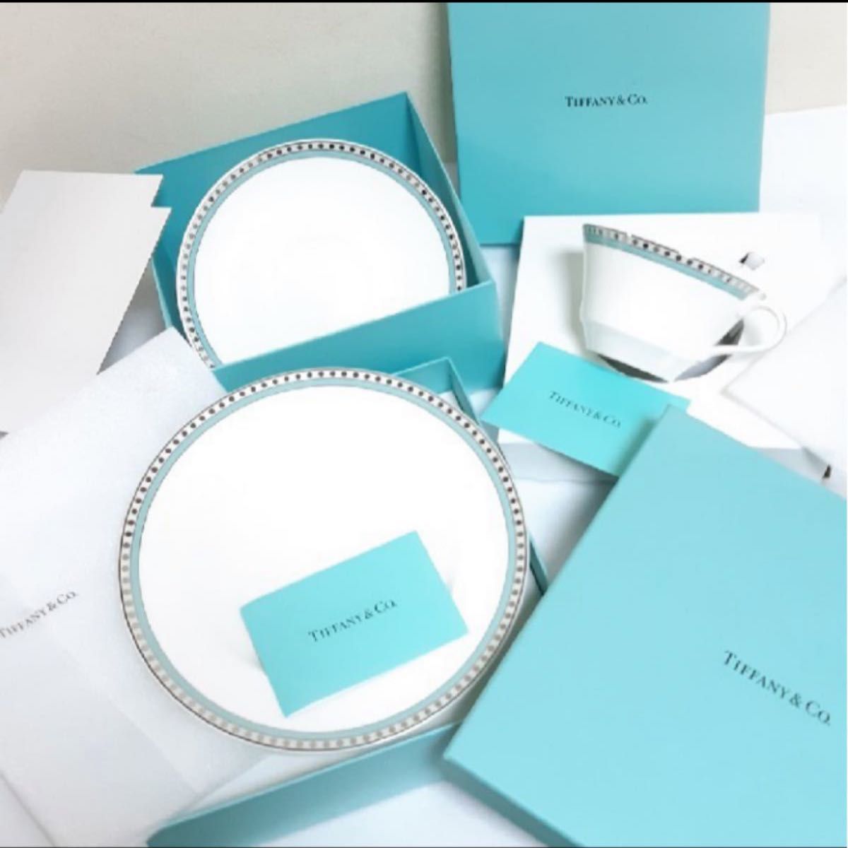 ティファニー TIFFANY プレート アンパサンド アンパーサンド お皿 2枚