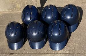 ※送料無料※ 一般軟式野球 ヘルメット 6個セット JSBB 打者用 ネイビー 紺色 Oサイズ Lサイズ Mサイズ ミズノ ゼット