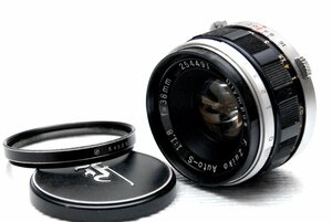 OLYMPUS オリンパス純正 PEN用 Zuiko 38mm 単焦点レンズ 1:1.8 希少な作動品
