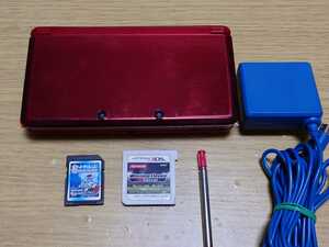 3DS 本体 充電器 タッチペン SDカード ウイニングイレブン