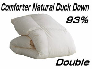 未開封 展示品 Comforter Natural Duck Down 93% Double 羽毛布団 ナチュラルダックダウン93％ ダブル 190×210 ホワイト系