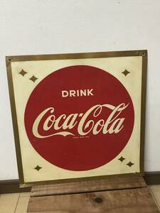 1960年代　70年代　コカコーラのスチール看板　ホーロー看板　ではありません　当時物　昭和レトロ