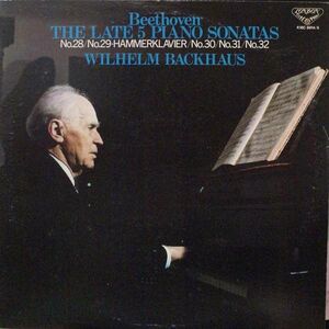 LP ウィルヘルム・バックハウス ベートヴェン　後期5大ピアノ・ソナタ K18C8814 LONDON /00260
