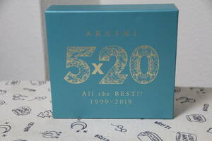 【嵐】美品　ベスト・アルバム　5x20　All the BEST!!　1999~2019　初回限定盤２(４CD +DVD)　　　　　　即決、送料無料 