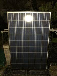中古2010年製造長州産業太陽光発電パネルCS-200A、200w32vケーブル無事です。在庫10枚あります。