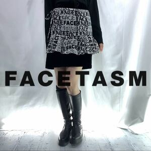 【FACETASM】ファセッタズム ドッキングベロアスカート黒