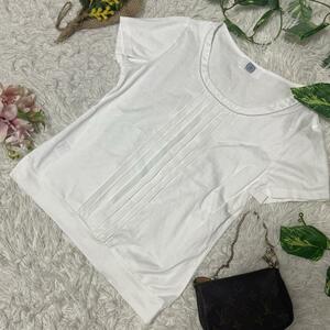 1円　美品　J.PRESS ジェイプレス　白　半袖Tシャツ　オンワード樫山　Mサイズ