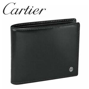 未使用 極美品 Cartier カルティエ レザー 二つ折り財布 パシャ ドゥ L3000220