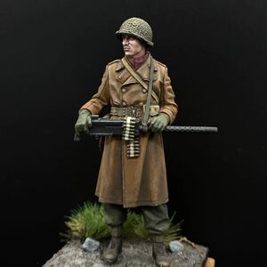 完成品 Alpine Miniatures [AM35293] 1/35 WWIIアメリカ陸軍 M1919射撃手 冬 アルパイン フィギュアのみ