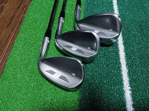 新品同様 タイトリスト ボーケイ VOKEY SM9 ウェッジ 3本セット ダイナミックゴールド WEDGEフレックス ゴルフプライド ツアーベルベット