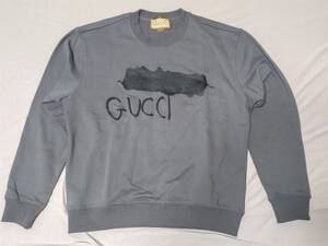 GUCCI×BALENCIAGA★コラボ スウェット チャコールグレー XS ビッグシルエット★グッチ×バレンシアガ