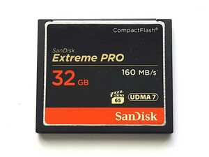 ☆美品☆ CFカード 32GB 1066x サンディスク エクストリームプロ SanDisk Extreme PRO コンパクトフラッシュ CompactFlash Card