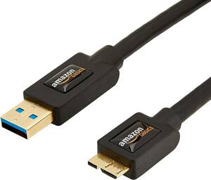 ベーシック USB3.0ケーブル 0.9m (タイプAオス - マイクロタイプBオス)