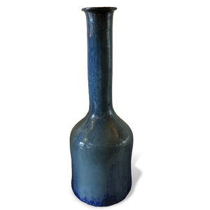 【ヴィンテージ 作家物 陶器 フラワーベース】検：レトロビンテージ花瓶花器インテリアオブジェ一輪挿し
