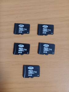 microSD 8GB 5枚／SDHC／送料84円／マイクロSDカード／中古