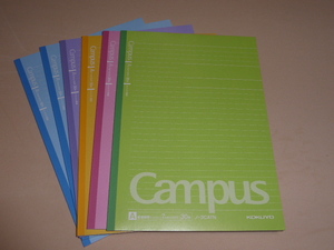 Ｂ５キャンパスノート（ドット入り罫線）　Ａ罫３０枚　 ６冊セット