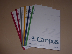 Ｂ５スマートキャンパスノート（ドット入り罫線）　Ａ罫３０枚　６冊セット