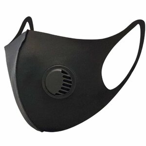 排気弁付きマスク 呼吸マスク 通気性 3D立体マスク 黒マスク 水洗い可 曇りにくい 伸縮性抜群 pm2.5 花粉等 3枚セット HBMSK01