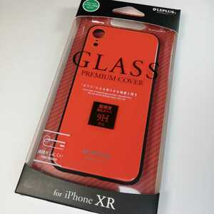 iPhone XR 背面ガラスシェルケース コーラル