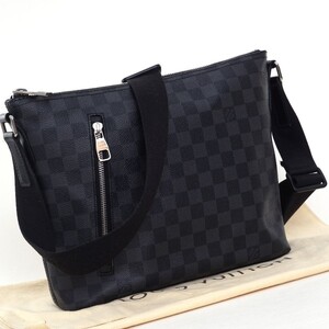 【極美品】 ルイヴィトン Louis Vuitton ダミエ グラフィット ミックPM ノワール 黒系 ショルダーバッグ メンズ 定価約15万 E0466