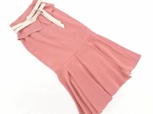 eimy istoire エイミーイストワール ベルト付き マーメイド スカート sizeS/ピンク ■■ ☆ dac5 レディース