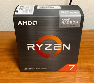 新品未使用 AMD Ryzen7 5700G　BOX 8コア16スレッド AM4 正規品