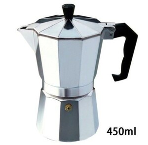450ml コーヒーメーカーモカコーヒーポットモカステンレス鋼フィルターイタリアエスプレッソコーヒーメーカーパーコレーターツ ZCL861