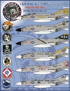 1/48 ファーボールデカール　F-4J ファントムⅡのCAG機 (3)