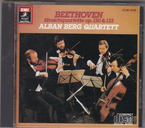 ♪EMI初期盤♪アルバン・ベルクSQ　ベートーヴェン　弦楽四重奏曲１３番　CC38-3095　Black Triangle　Matrix１A１