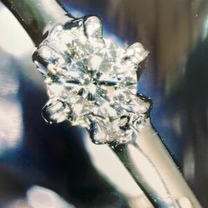 [上品な輝き]PT900天然ダイヤモンドラング　クラリティー