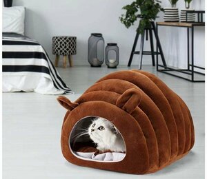 猫ハウス ドーム型 猫ベッド 犬用 ペットベッド 暖かい ふわ休憩所 猫 小型犬