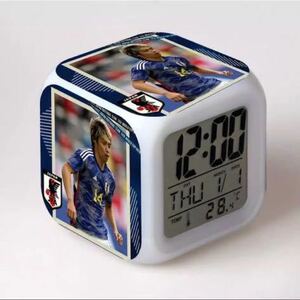サッカー ワールドカップ 日本代表 伊東純也 デジタル 目覚まし時計
