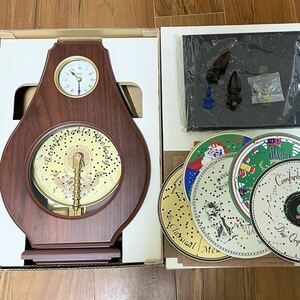 完動品 超美品 三協20弁ディスクオルゴール Sankyo サンキョー シチズン からくり時計 スモールワールドオルガニート 掛け時計 置き時計 