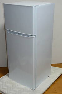 S348) ☆美品・高年式☆ 2022年製 Haier ハイアール 2ドア冷蔵庫 JR-N130B 130L スリムボディ 強化ガラストレイ ノンフロン冷凍冷蔵庫