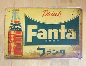☆ ☆ Fanta ファンタ ①☆ ブリキ看板 ★アメリカン雑貨 ■