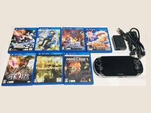 SONY PS Vita PCH-1000 超美品 動作確認済み ソフト7種付き（マイクラ、パワプロ、他）1円〜