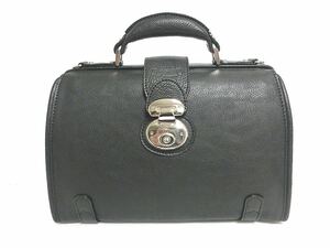 ◆小型ダレスバッグ（AK-5117黒色）本革・日本製・未使用新品（箱入）在庫処分品・特典付