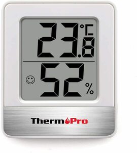 ThermoProサーモプロ 湿度計 温度計 温湿度計 湿度計室内 大画面 コンパクト 顔マーク 壁掛け 卓上スタンド 