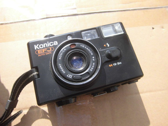 コニカ KONICA EFJ☆フラッシュも完動☆日付機能動作未確認816-