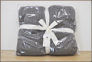 ダブルサイズ高級寝具ファー＆ミロン　丸洗い可能190×210㎝グレー　新品Fur&milon　高品質掛敷毛布